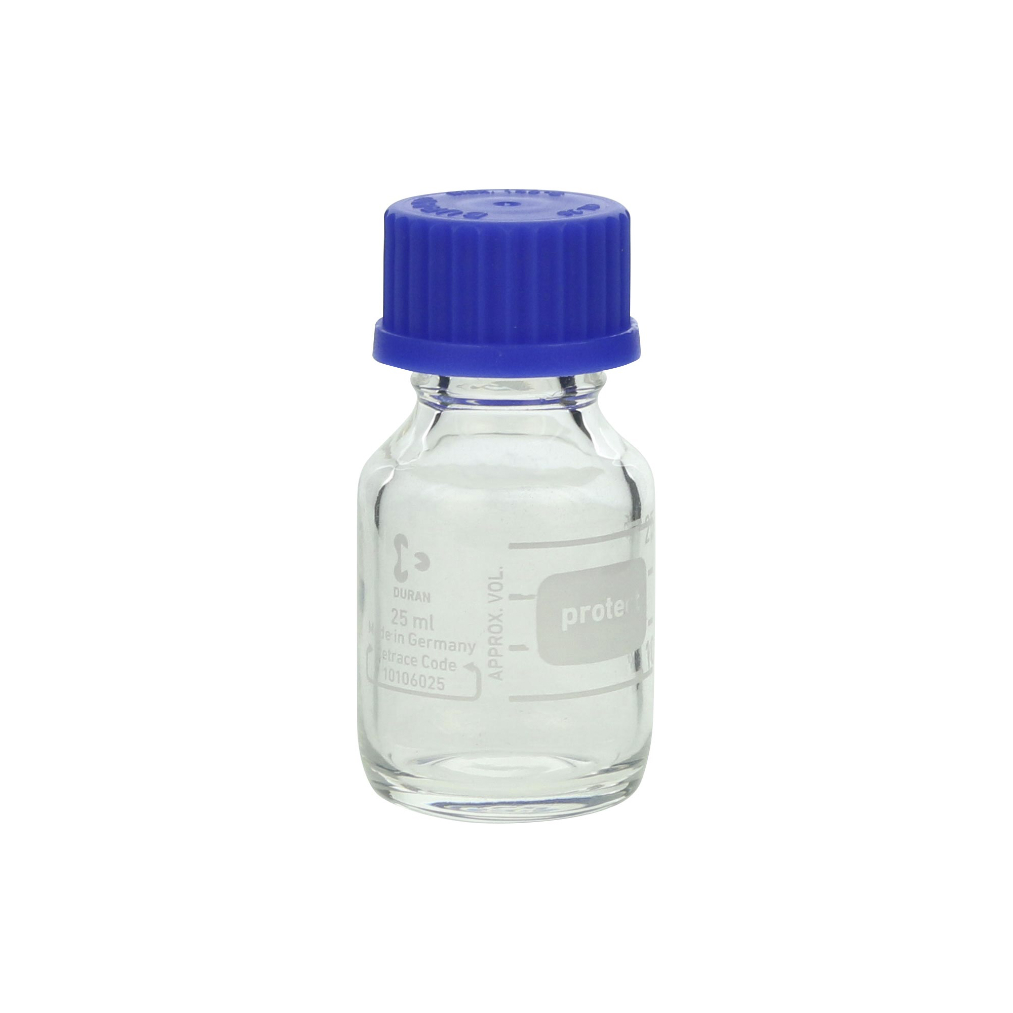 ねじ口びん セーフティコート 青キャップ付 25mL