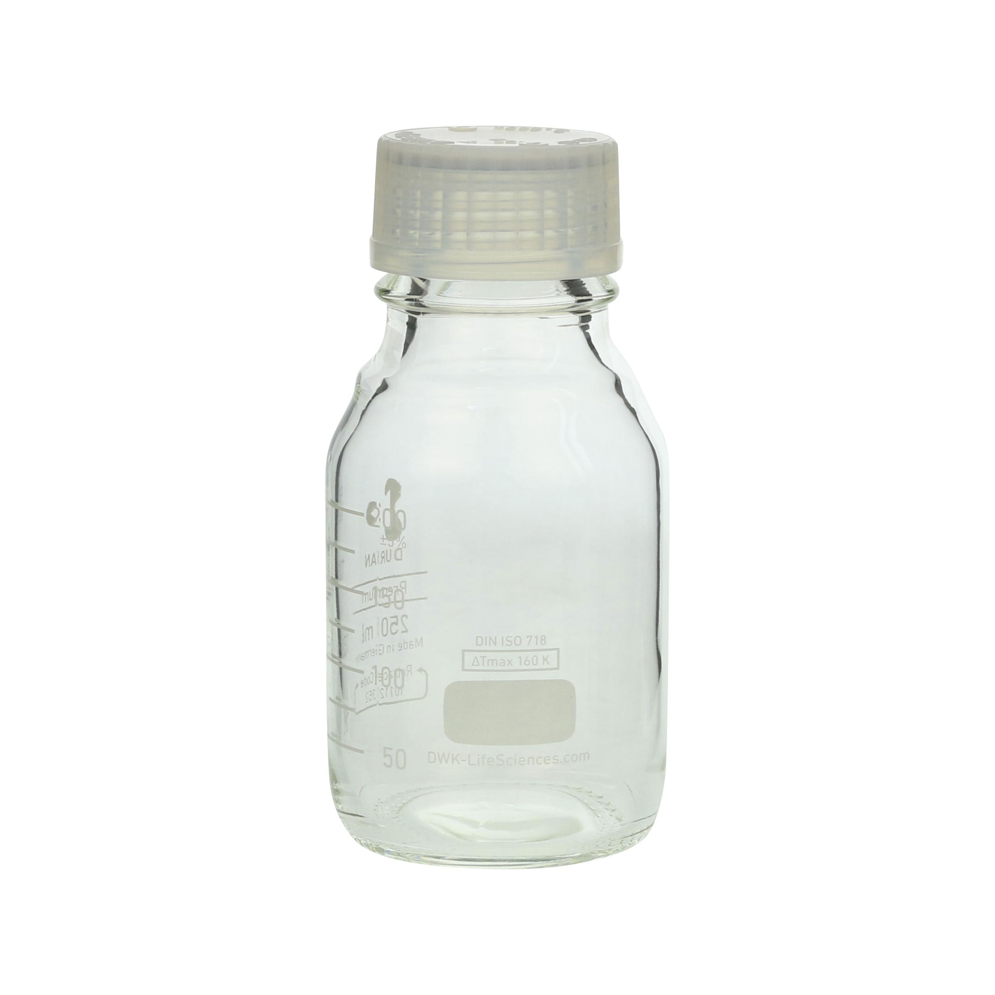 プレミアムボトル(メジュームびん) 白キャップ付 250mL