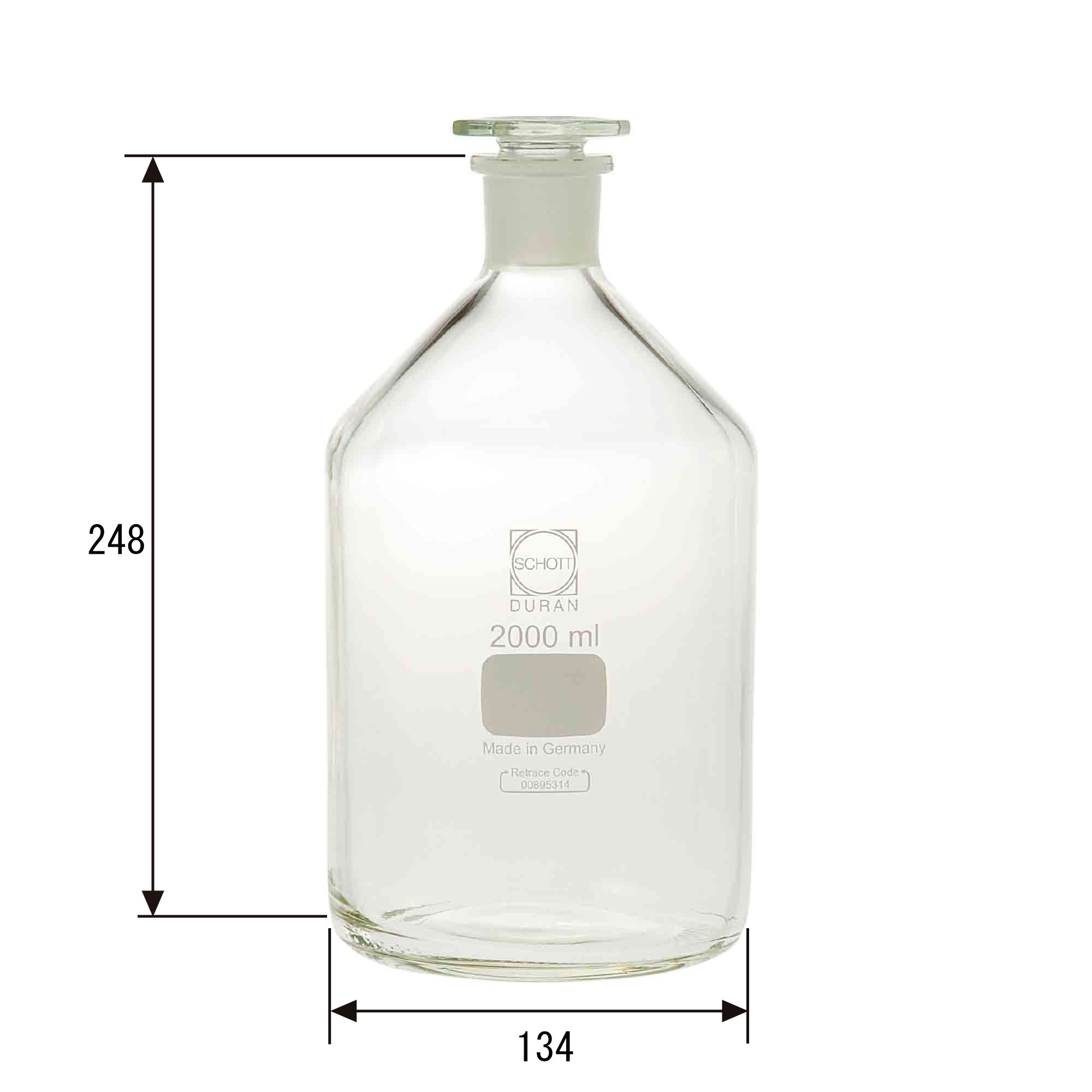 試薬びん DURAN 2L