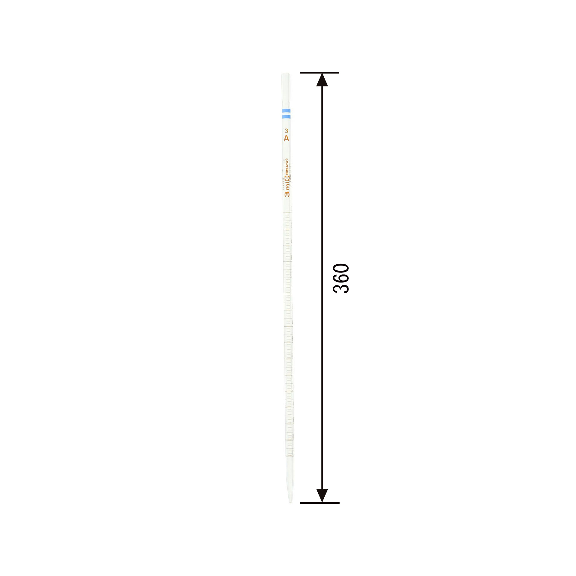 メスピペット 中間目盛 スーパーグレード 3mL