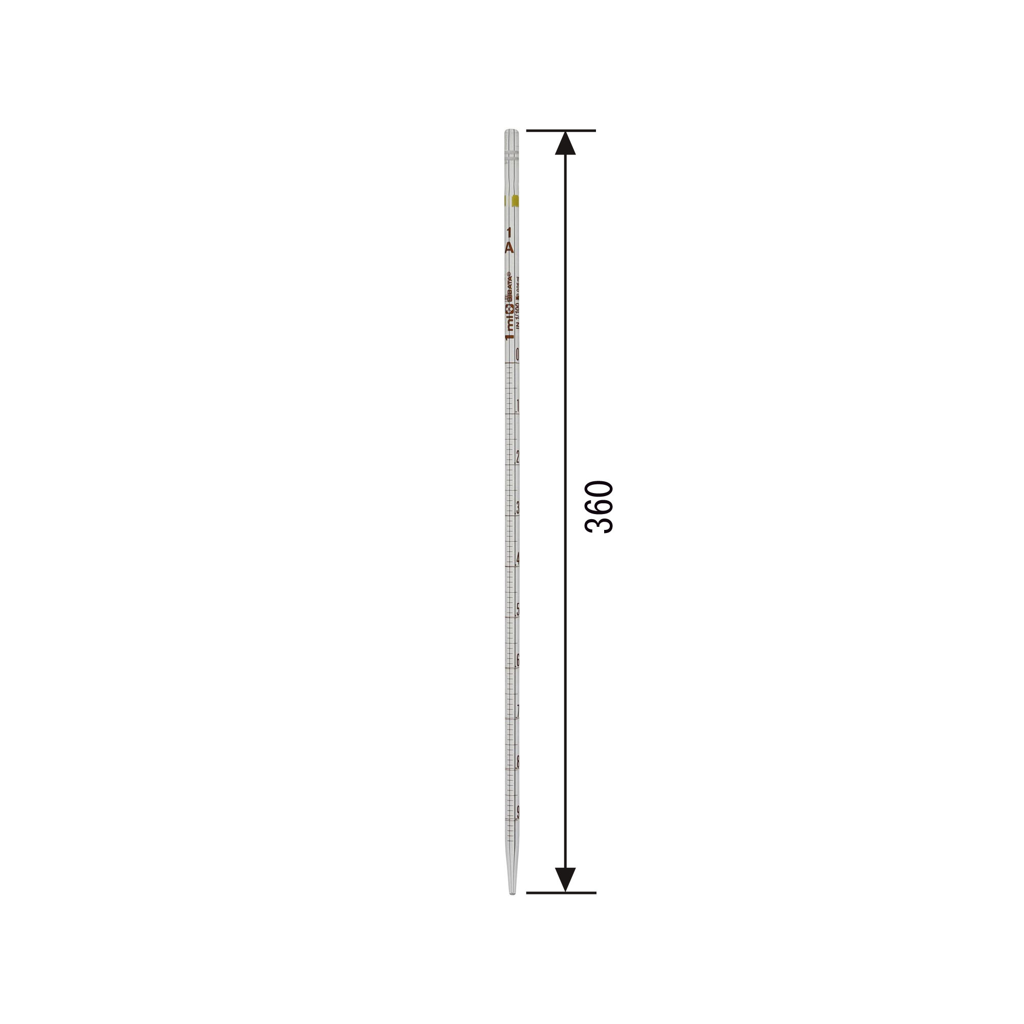 メスピペット 先端目盛 スーパーグレード 1mL