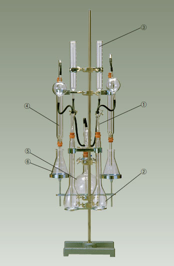塩入･奥田式窒素蒸留装置用部品 ガードル