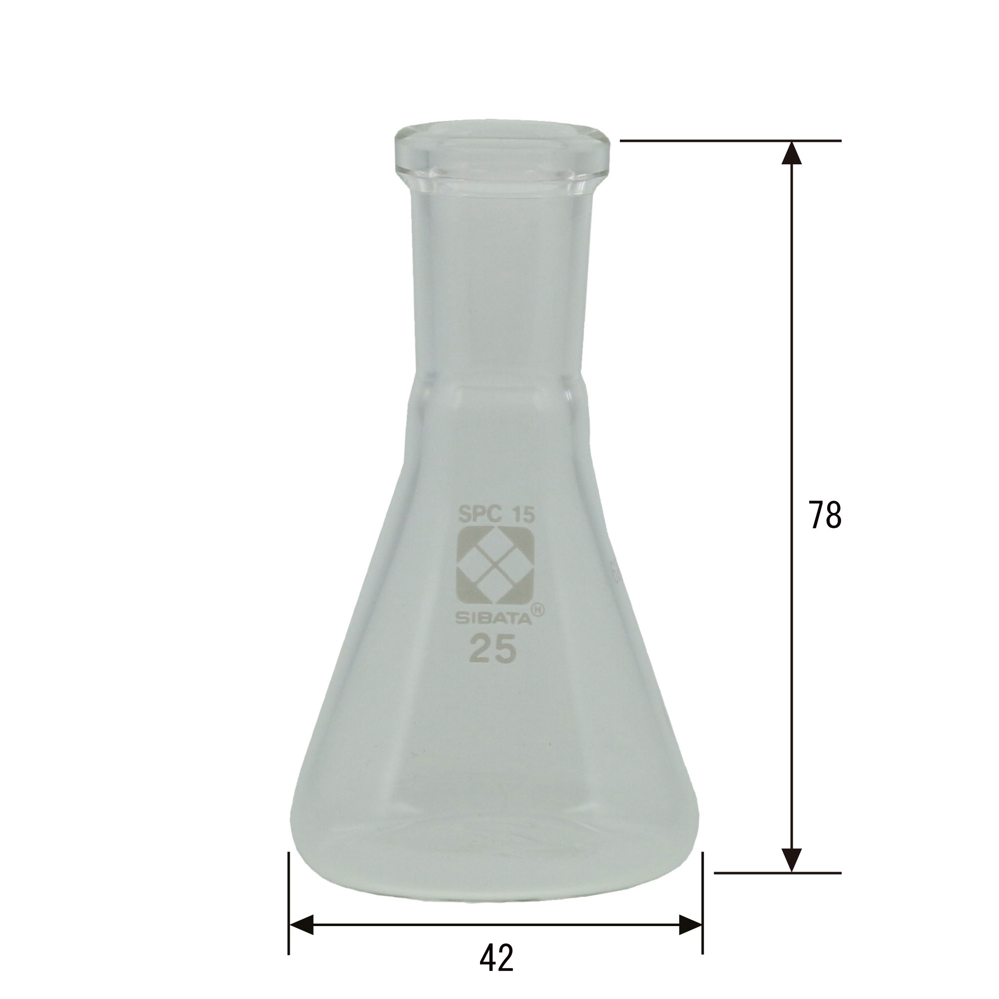 SPC三角フラスコ 25mL