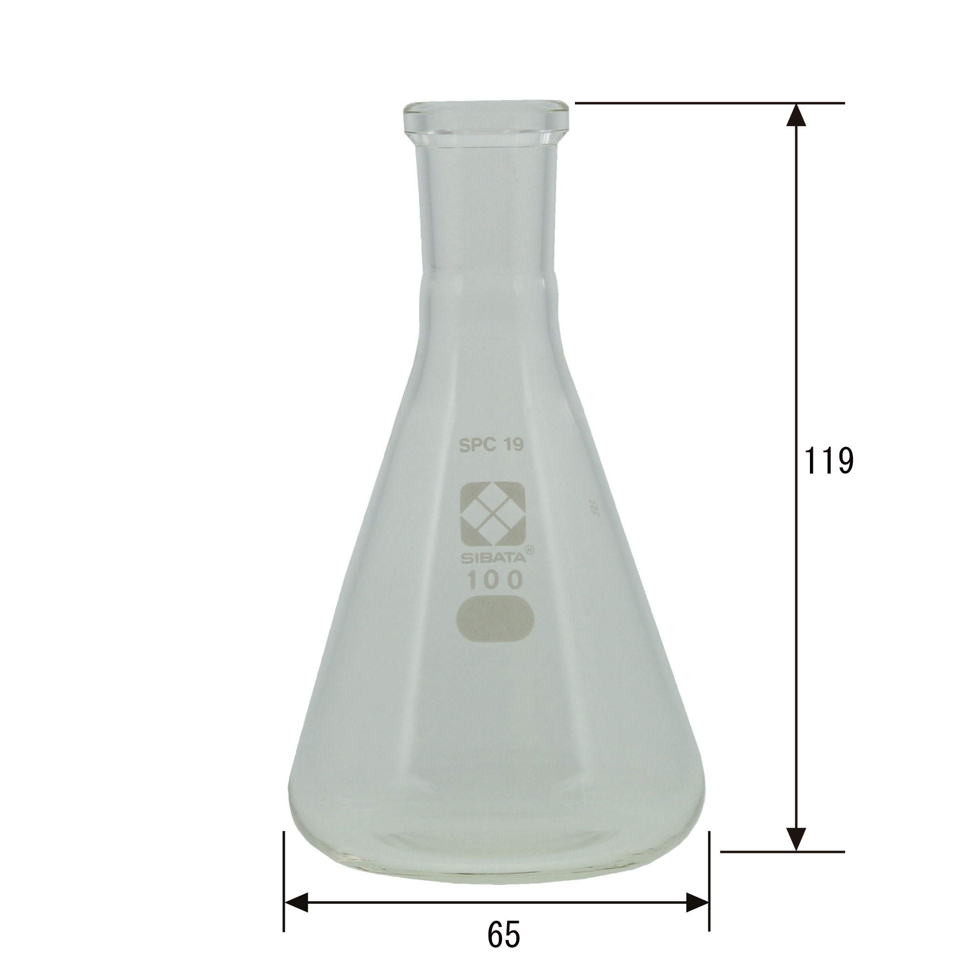 SPC三角フラスコ 100mL