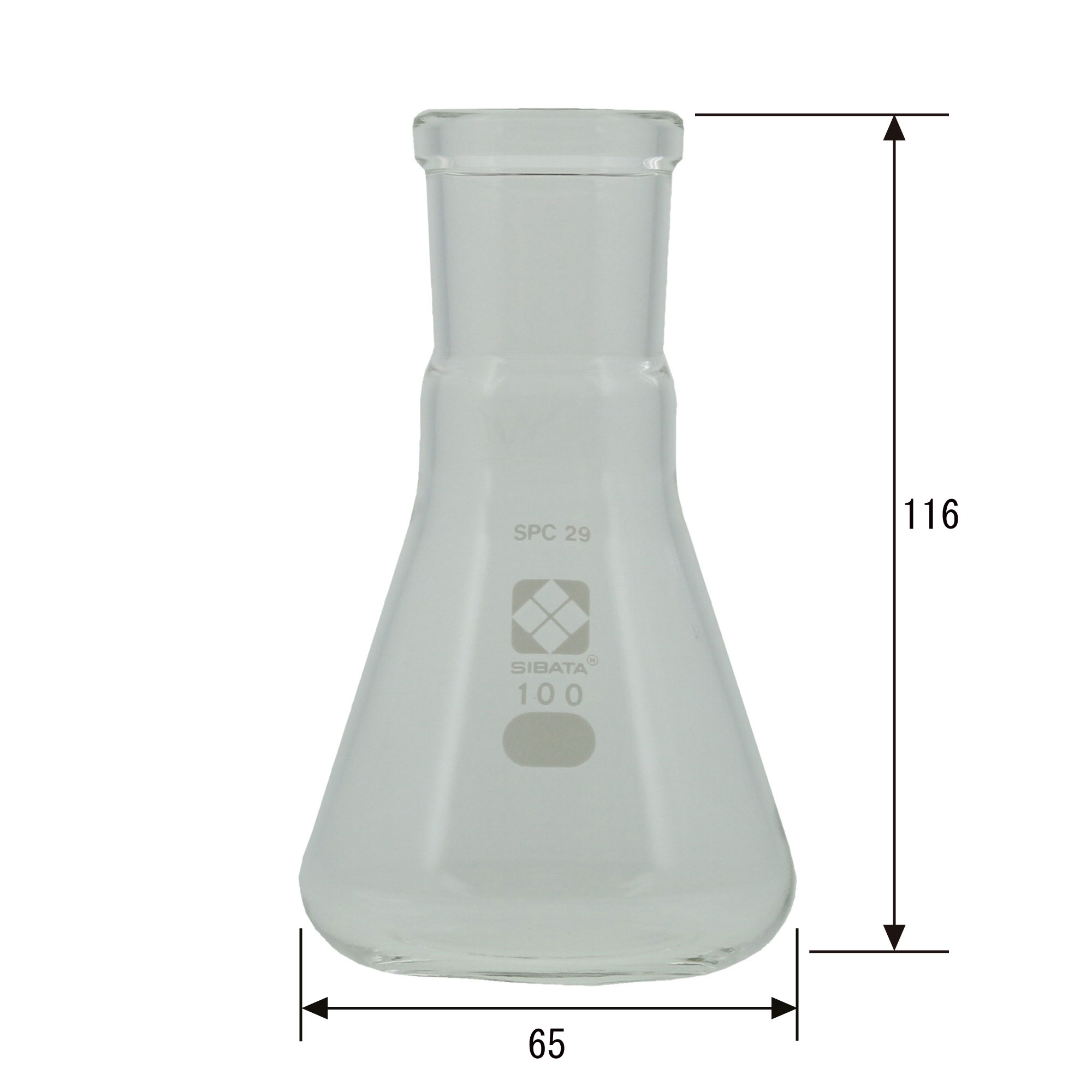 SPC三角フラスコ 100mL