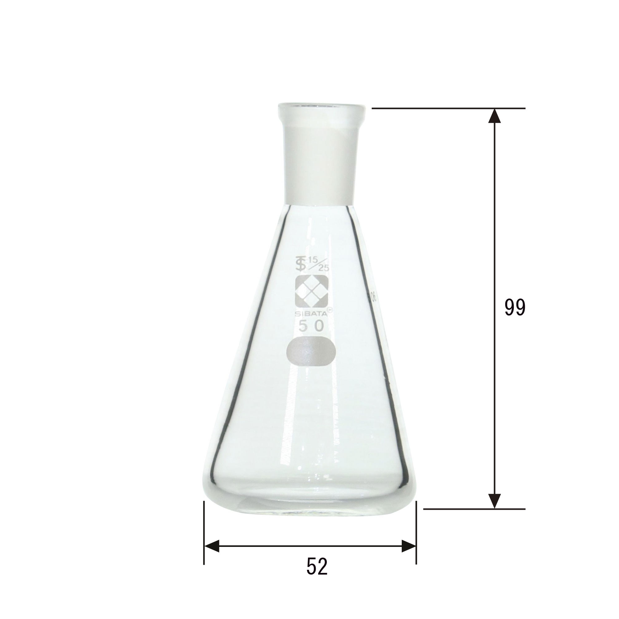 共通摺合三角フラスコ 50mL