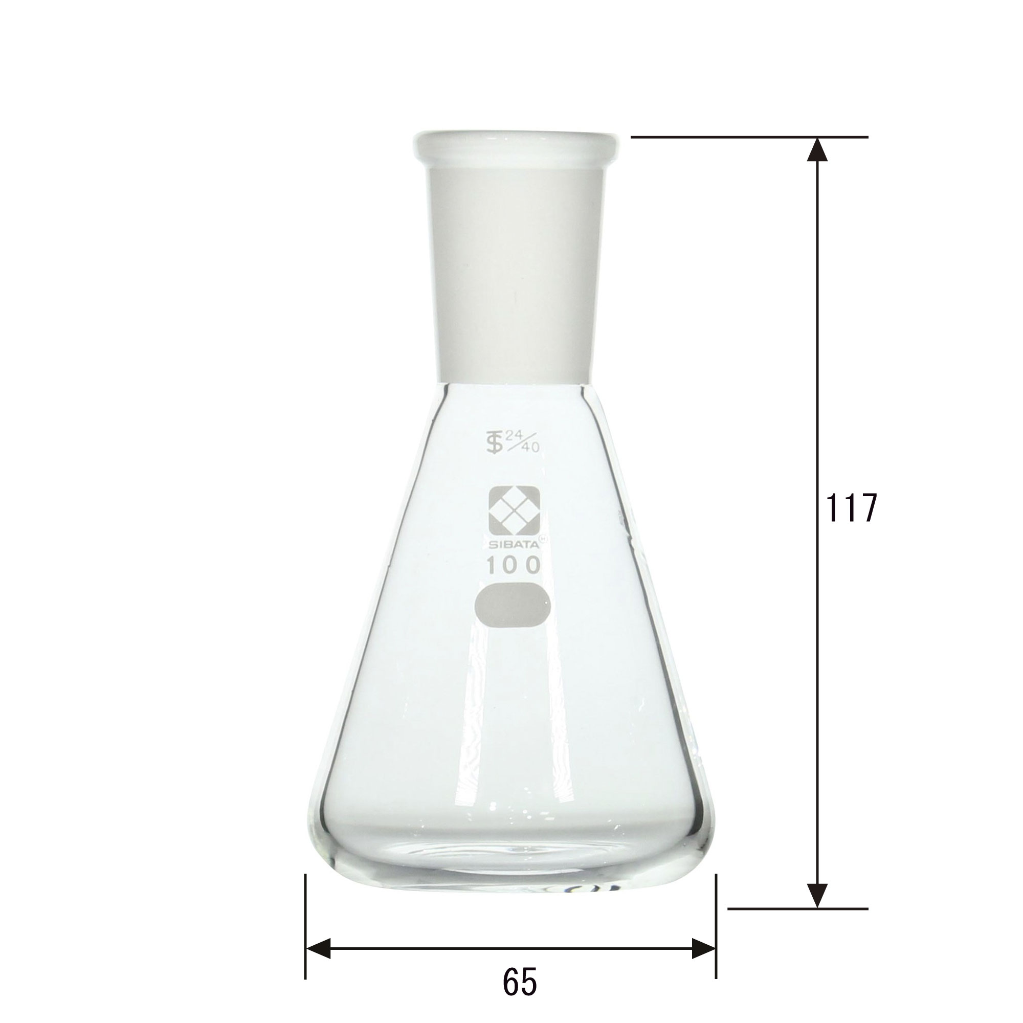 共通摺合三角フラスコ 100mL