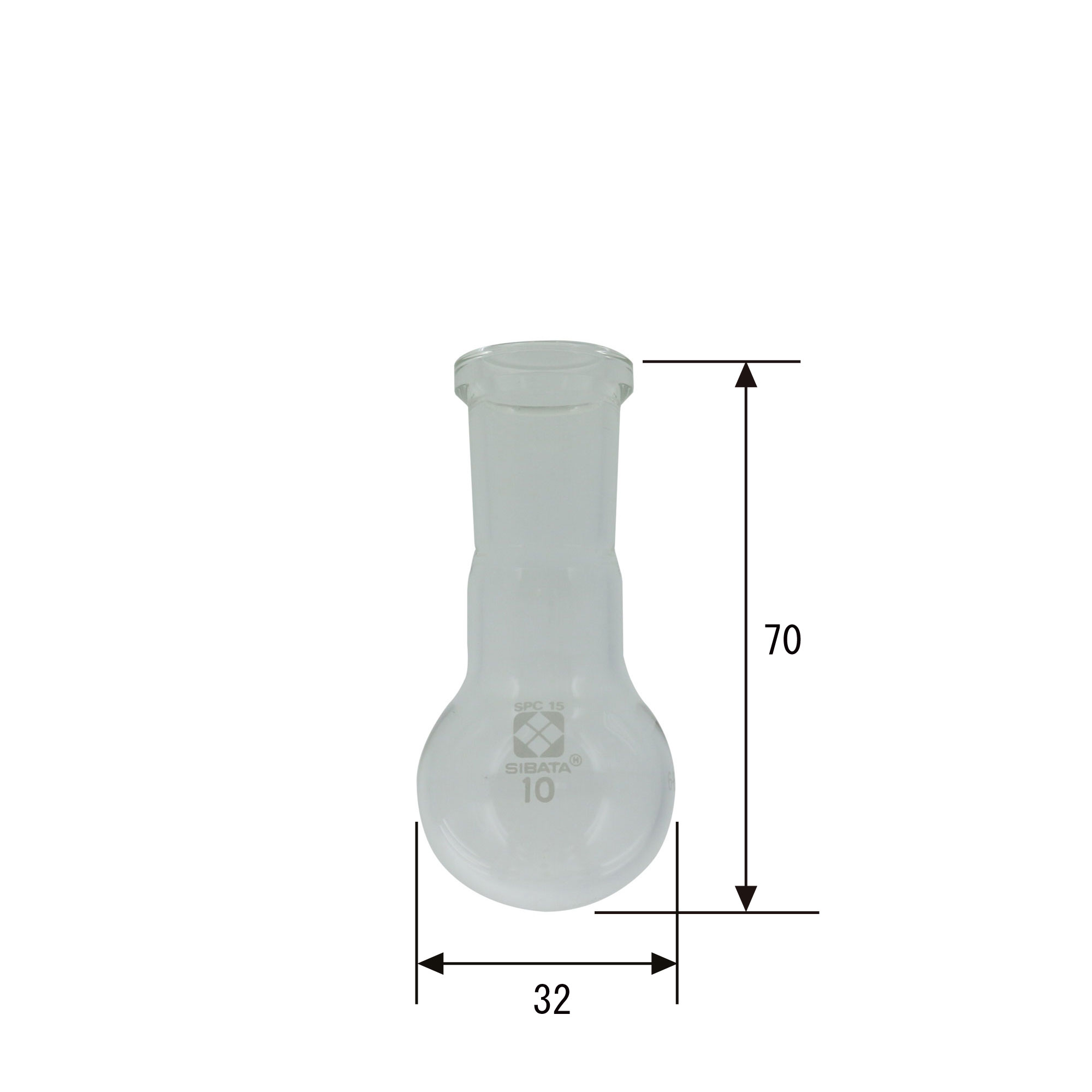 SPC丸底フラスコ 10mL
