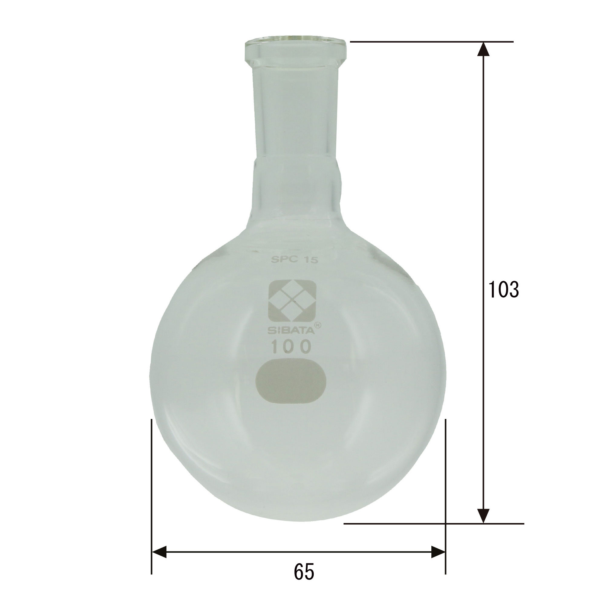 SPC丸底フラスコ 100mL