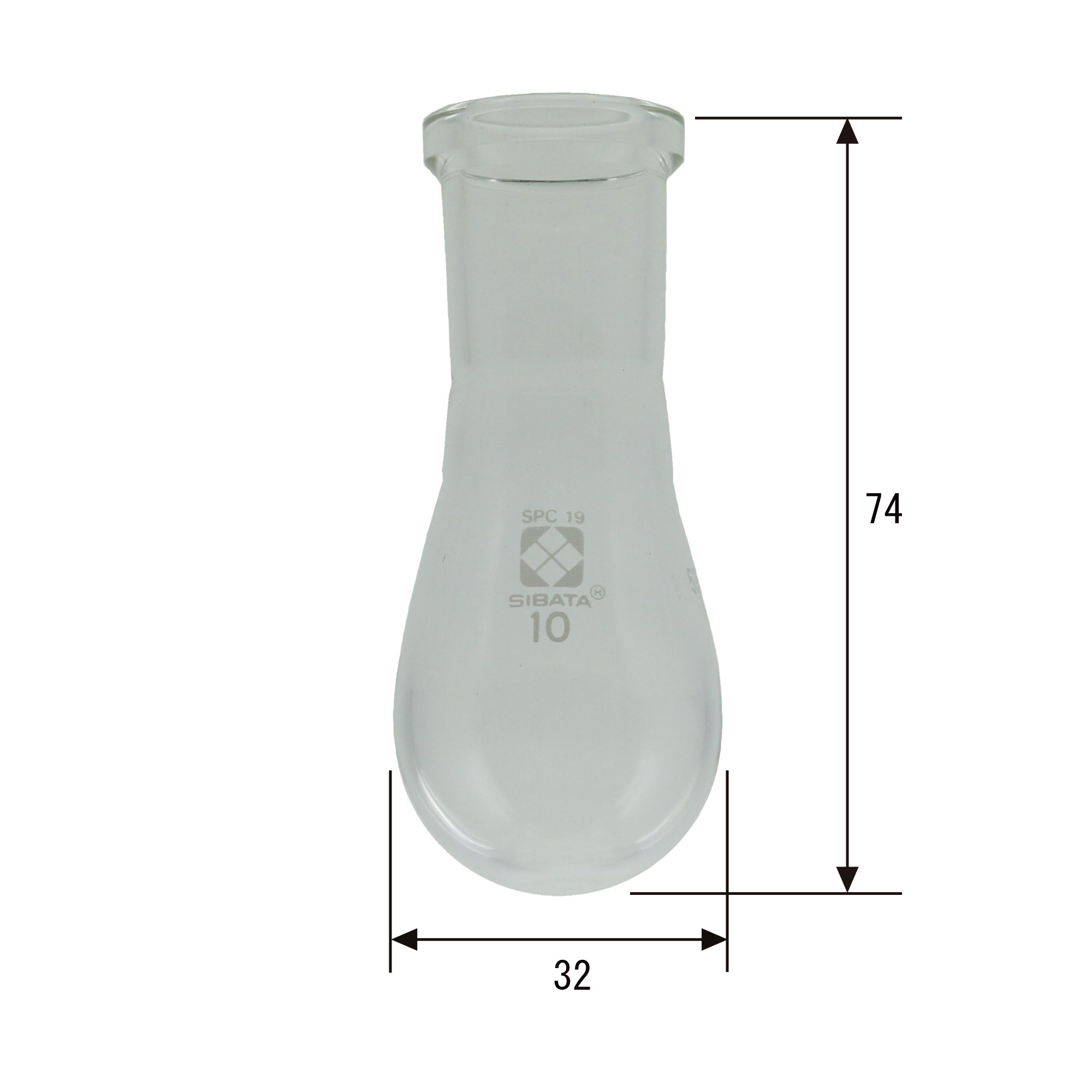 SPCナス形フラスコ 10mL