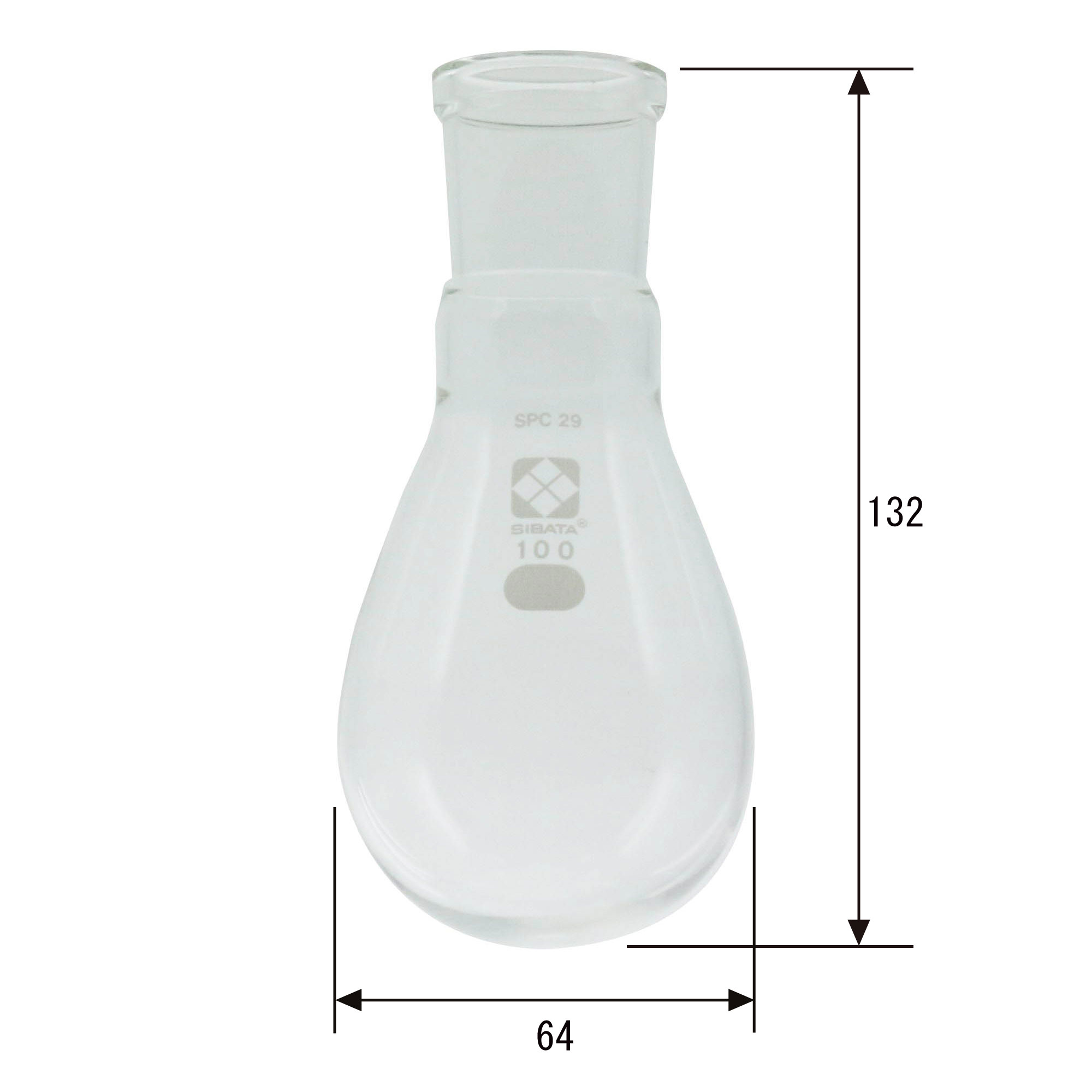 SPCナス形フラスコ 100mL