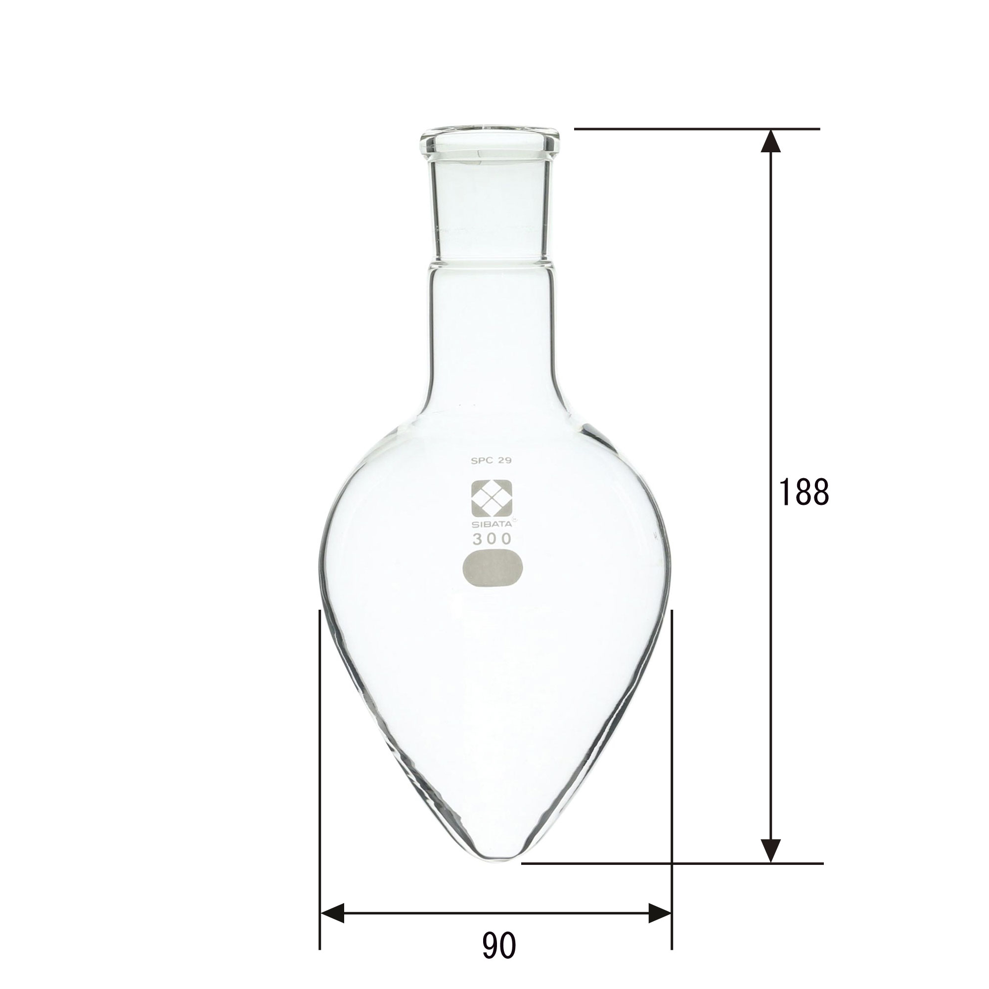 SPC梨形フラスコ 300mL