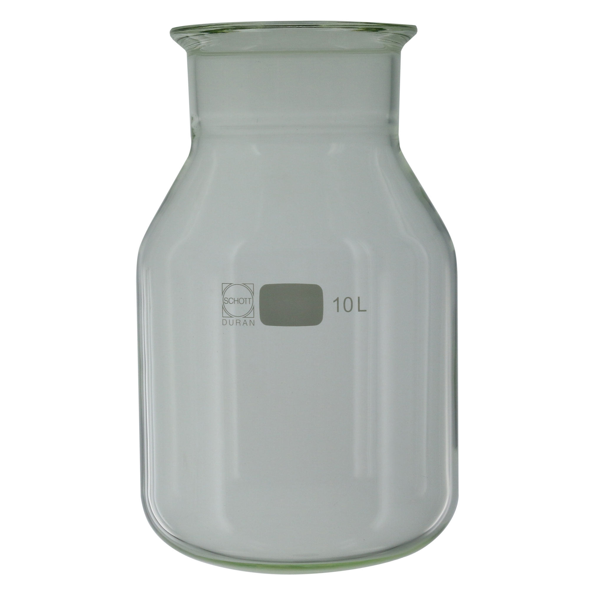 セパラブルフラスコ 円筒形 バンド式(SCHOTTタイプ) 150mm 10L