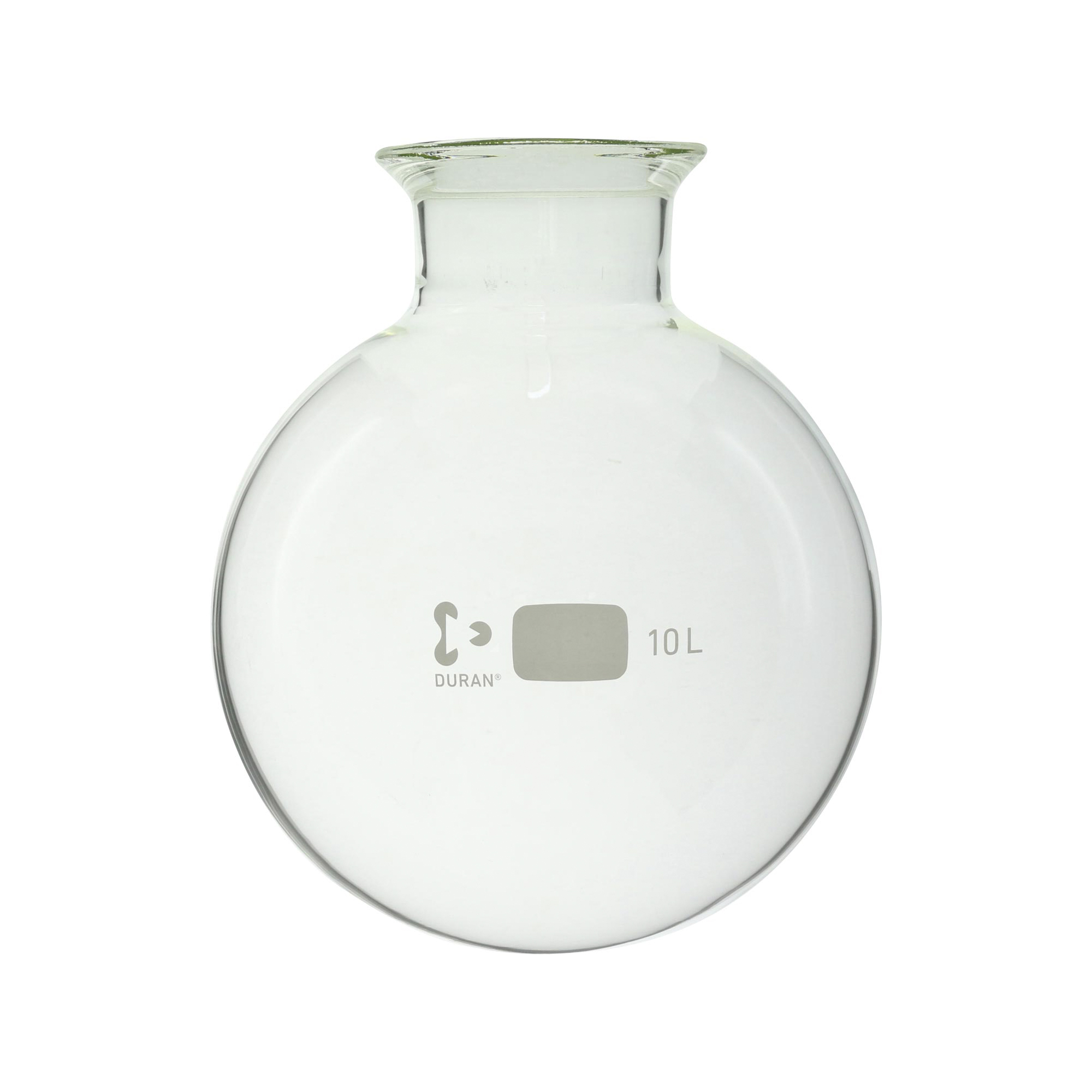 セパラブルフラスコ 丸形 バンド式(SCHOTTタイプ) 100mm 10L