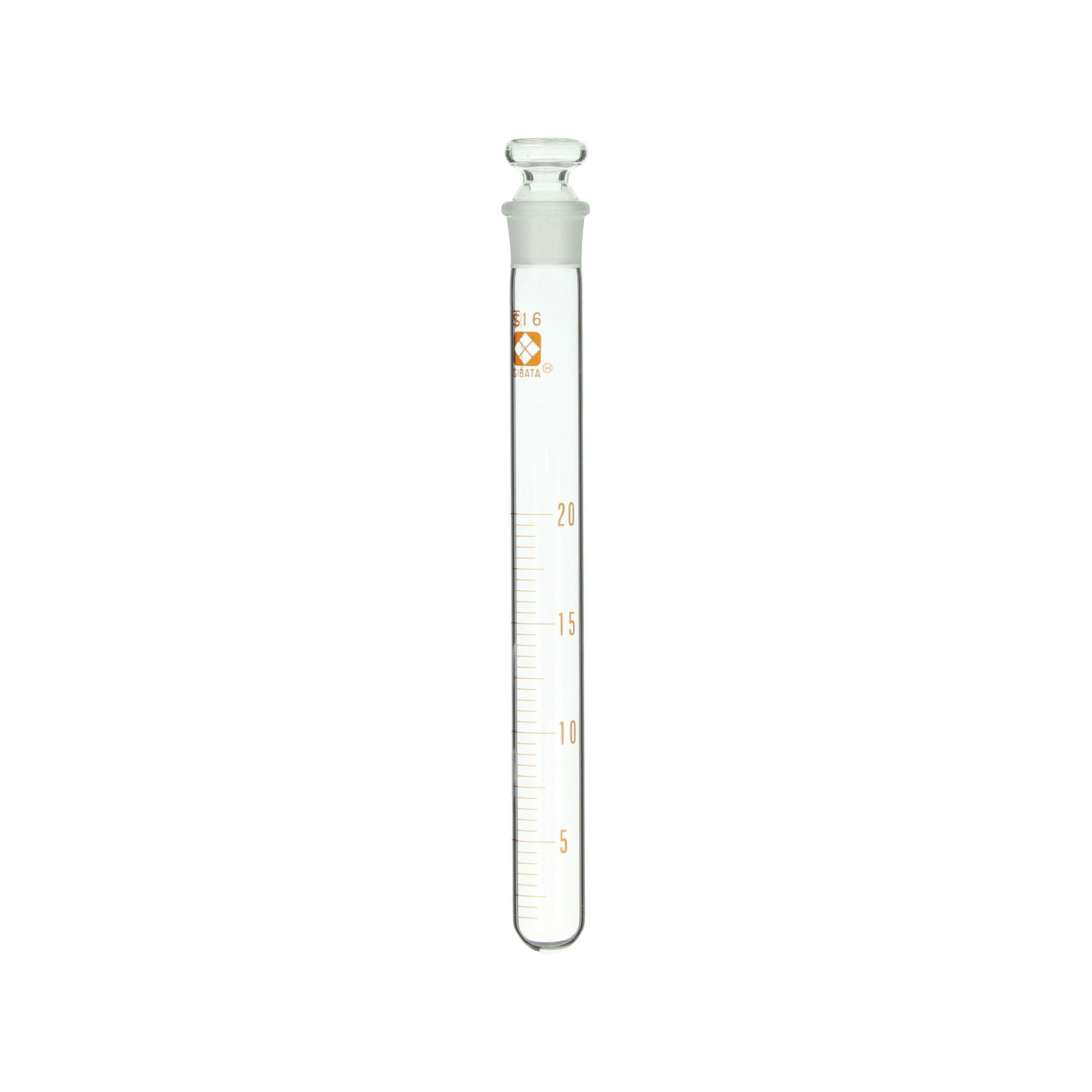 共通摺合共栓試験管 平栓付 20mL