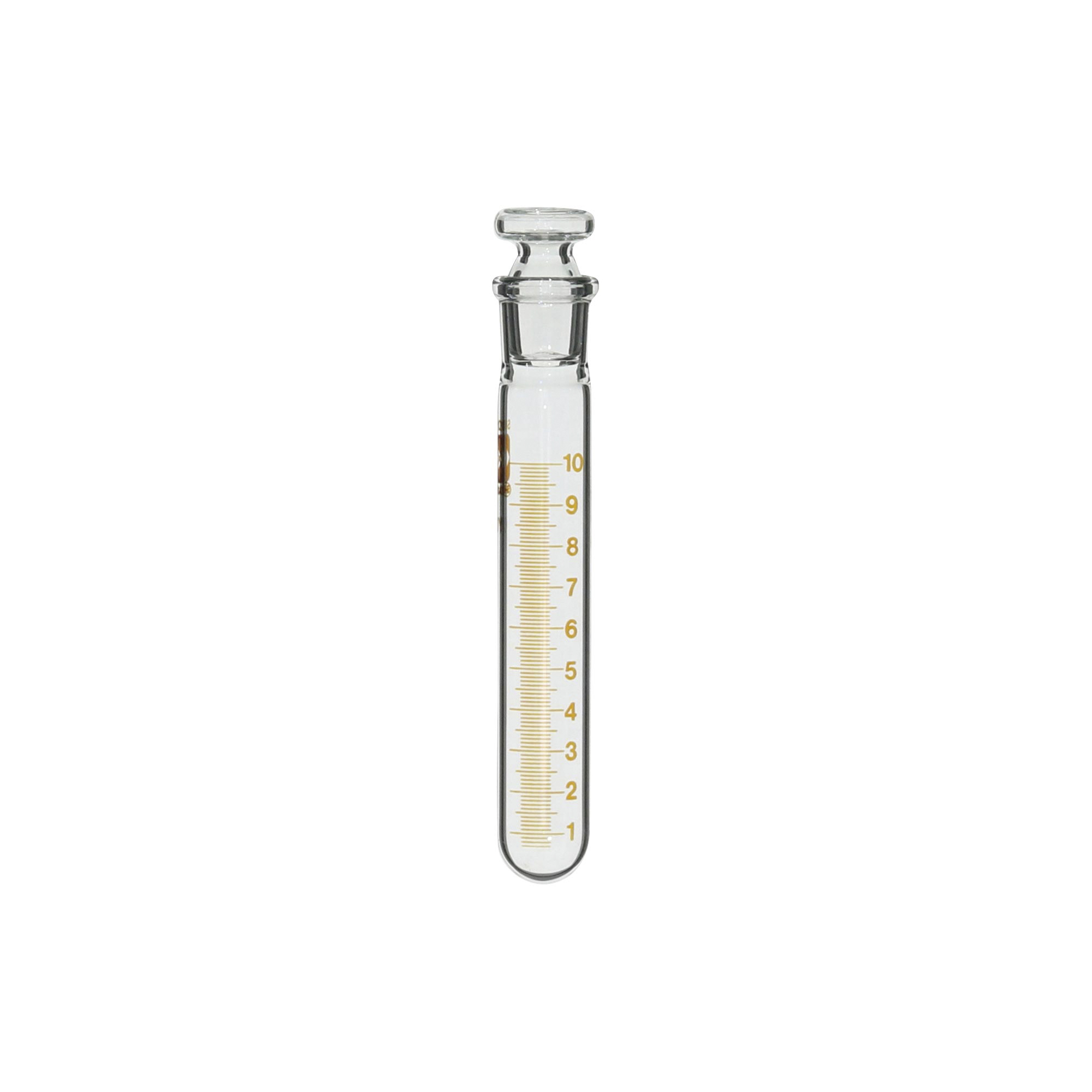 SPC共栓遠心沈殿管 丸底形 平栓付 目盛付 10mL