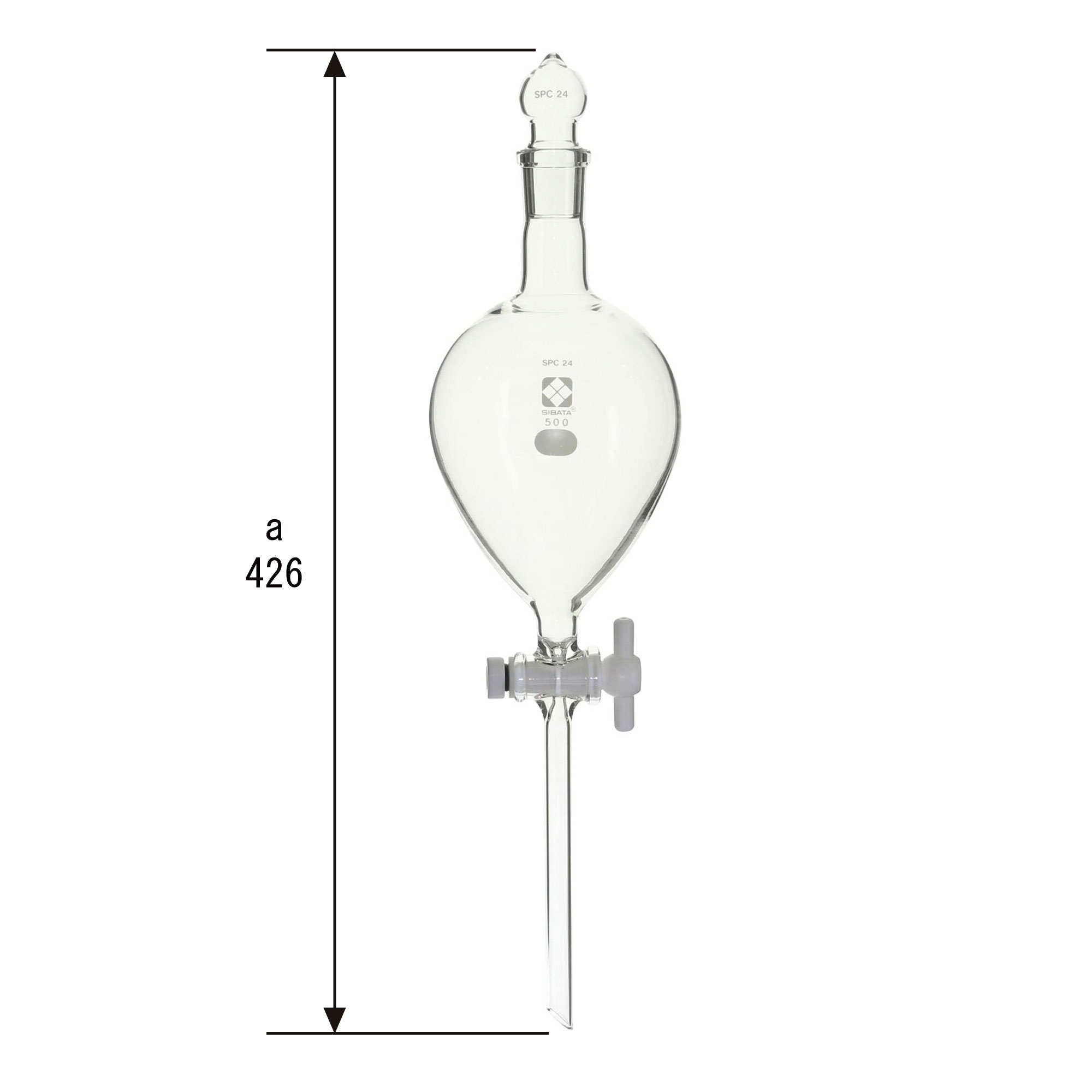 分液ロート PTFEコック付 500mL