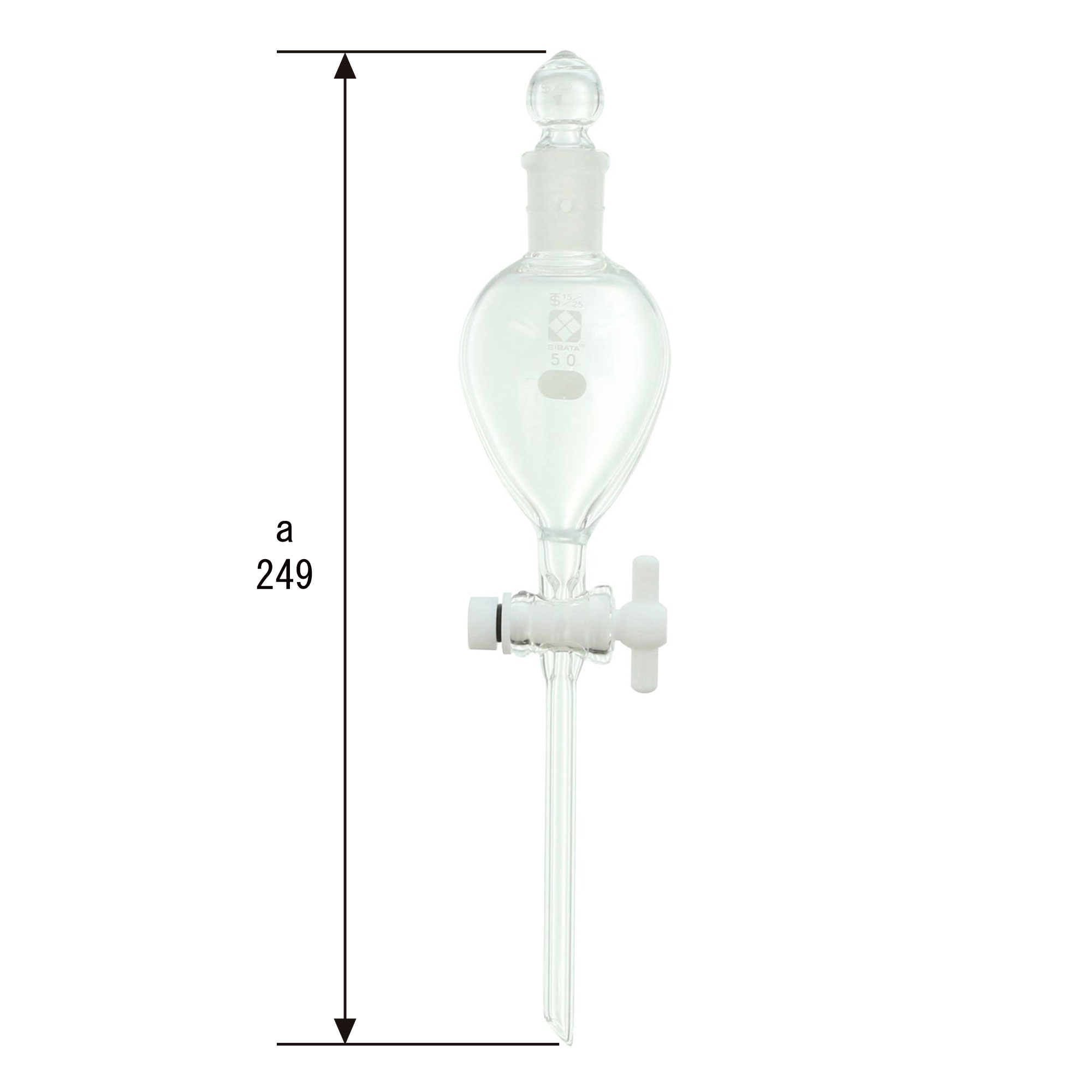 分液ロート PTFEコック付 50mL