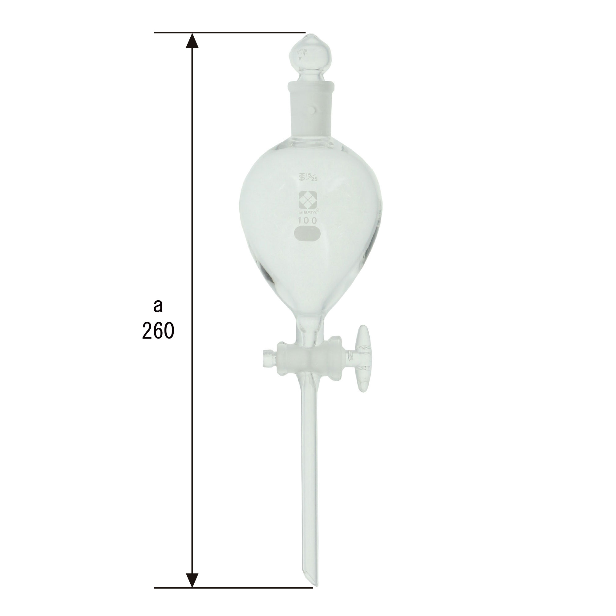 分液ロート ガラスコック付 100mL