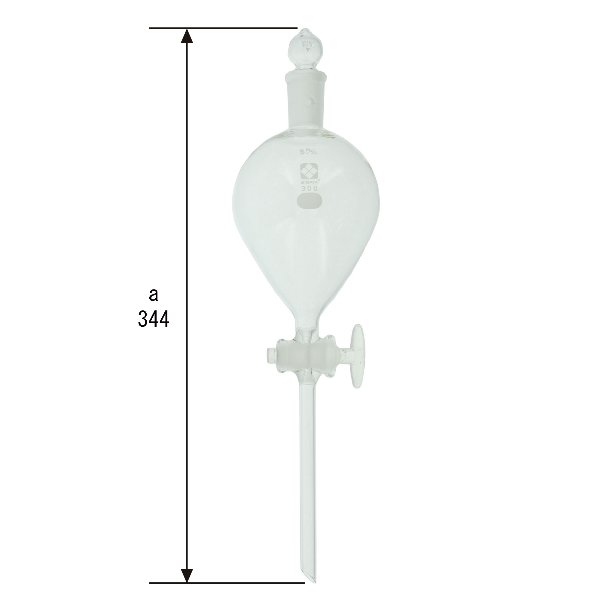 分液ロート ガラスコック付 300mL