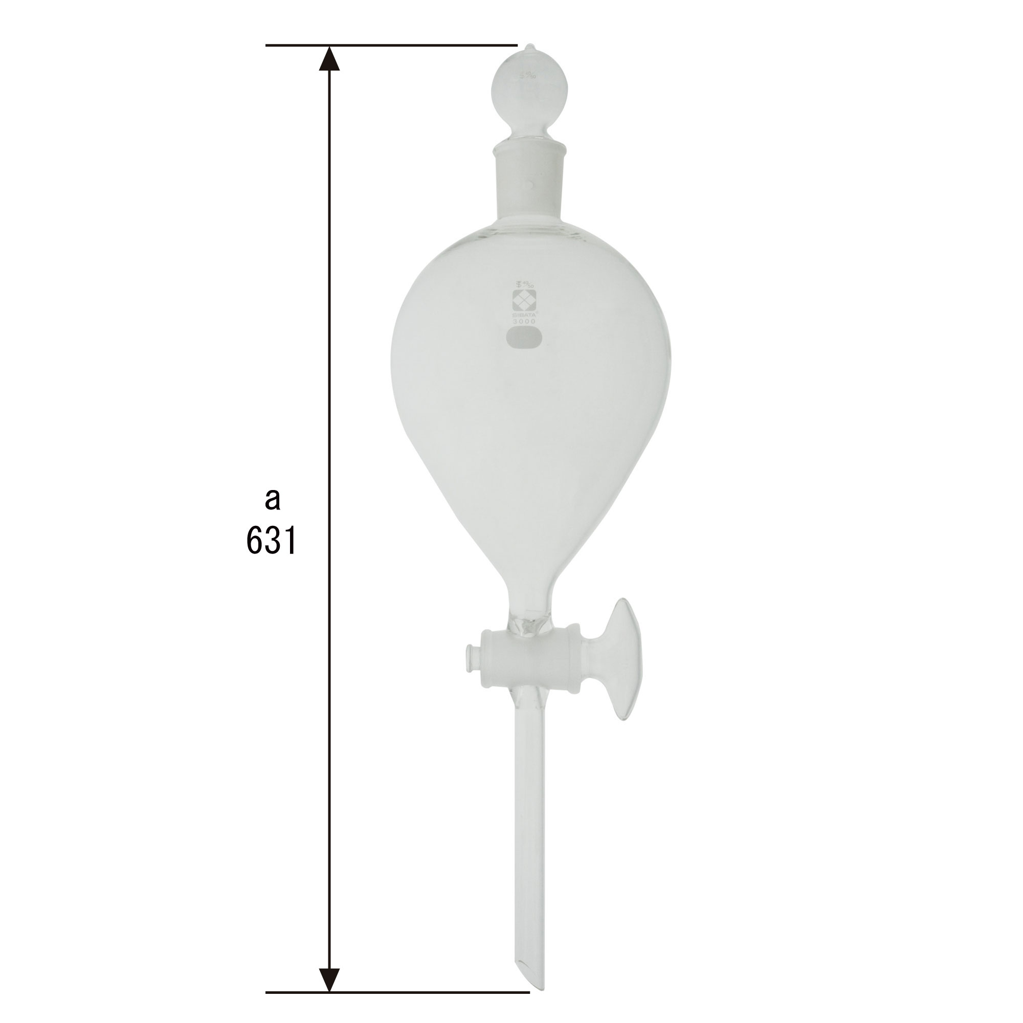 分液ロート ガラスコック付 3L