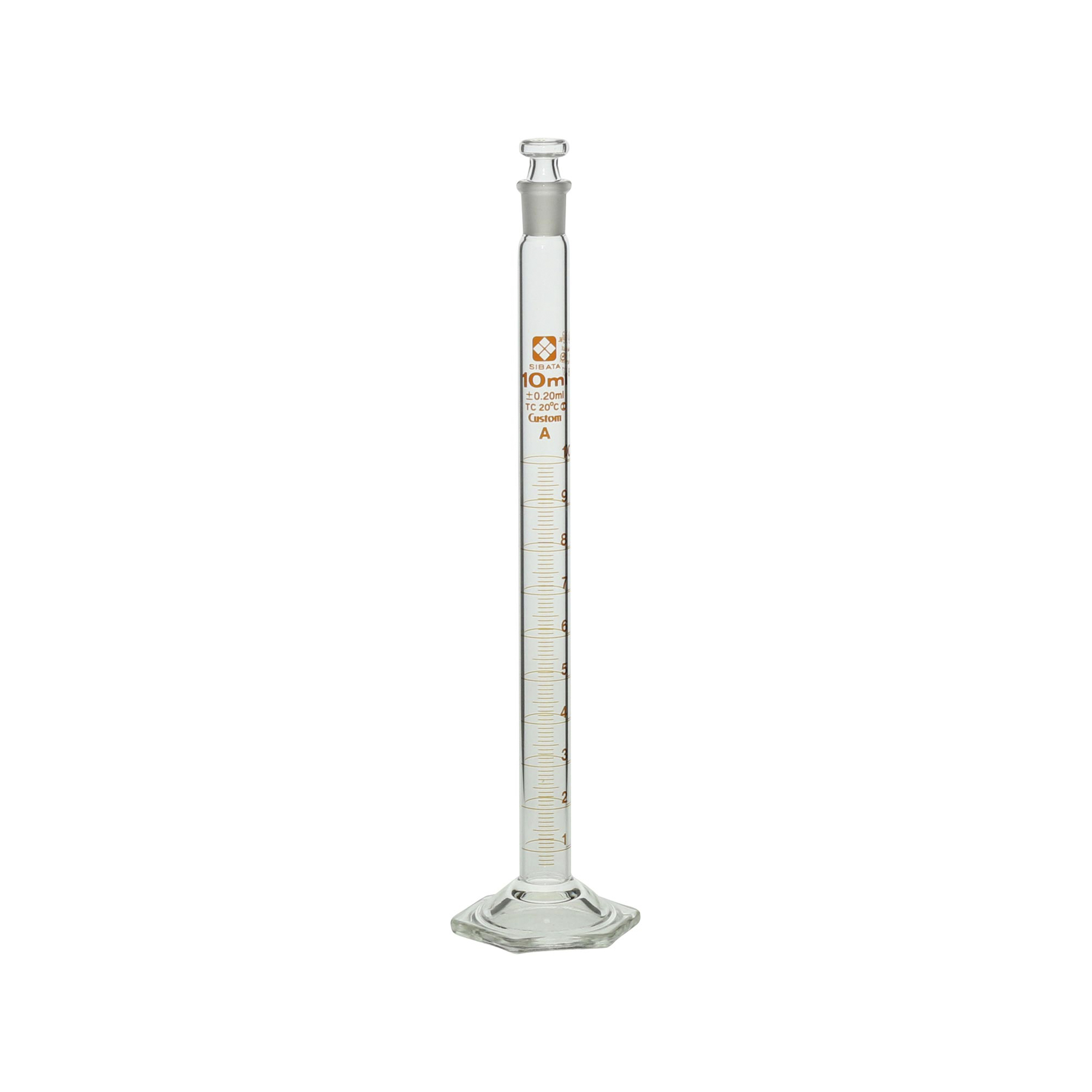 有栓メスシリンダー カスタムA 10mL