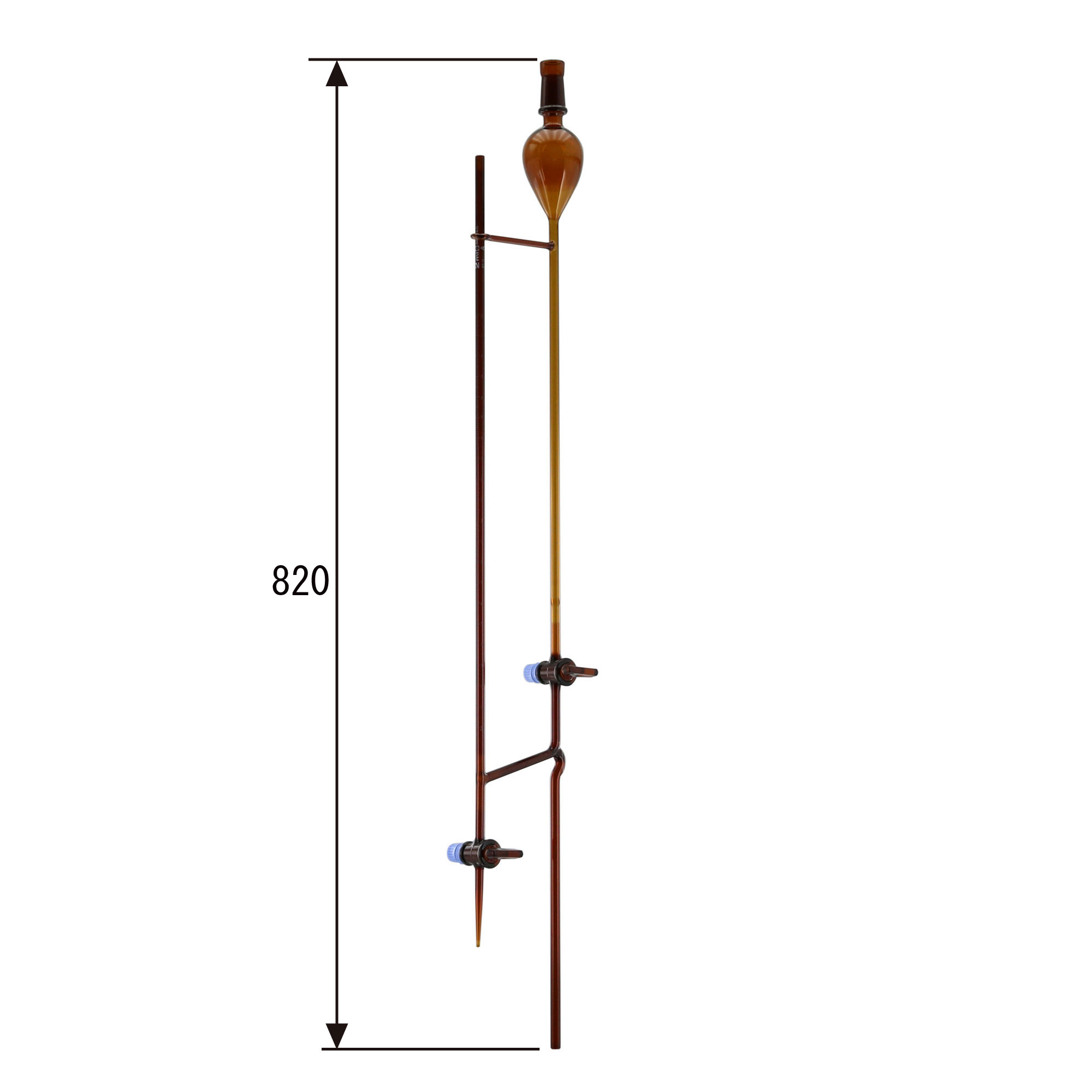 ミクロビュレット スーパーグレード 茶褐色 本体ノミ 2mL
