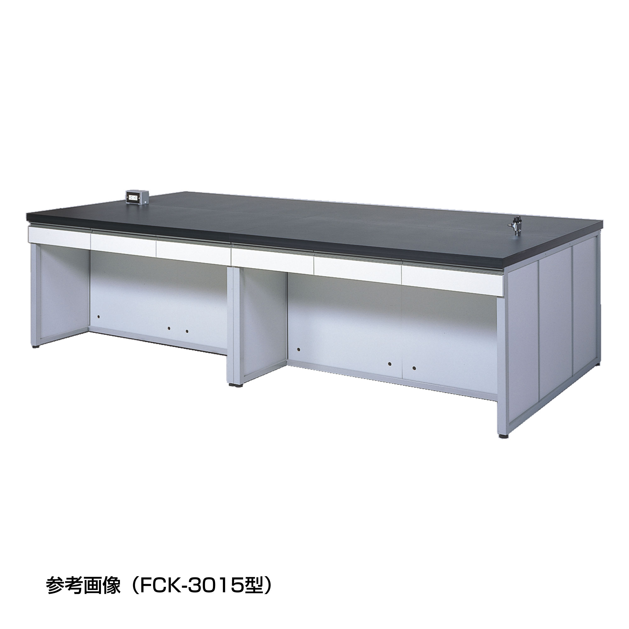 中央実験台 スチールフレーム製 FCKシリーズ FCK-3015型