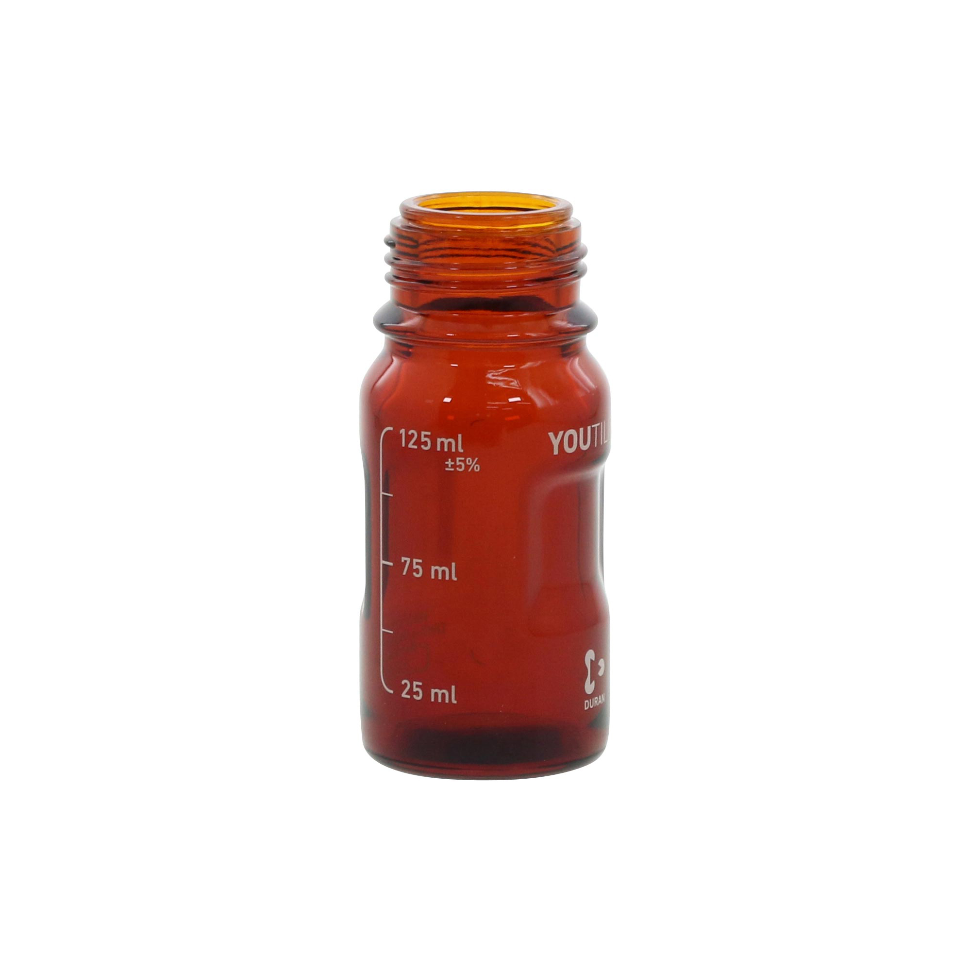 ユーティリティーねじ口ボトル茶褐色 125mL 4入