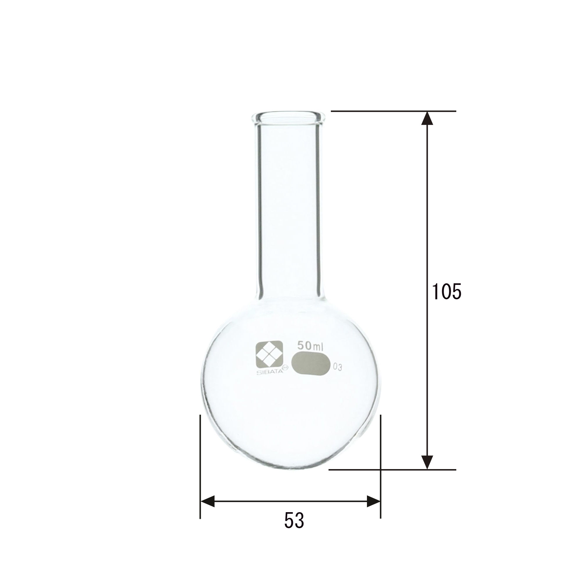 丸底フラスコ 50mL