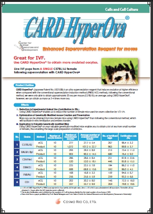 小鼠精子冻存液和体外受精培养基                              FERTIUP ®  &CARD MEDIUM ®